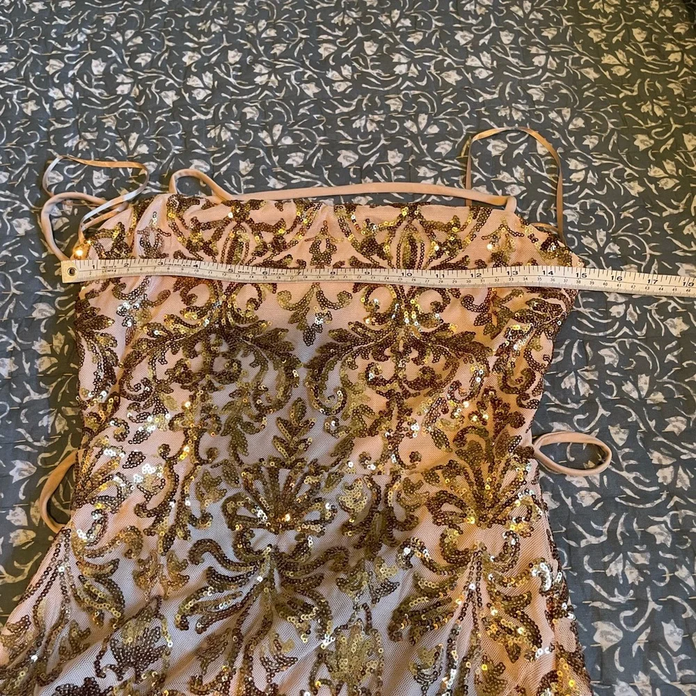 Windsor Dress with Gold Sequin Embellishment - Picture 7 of 10